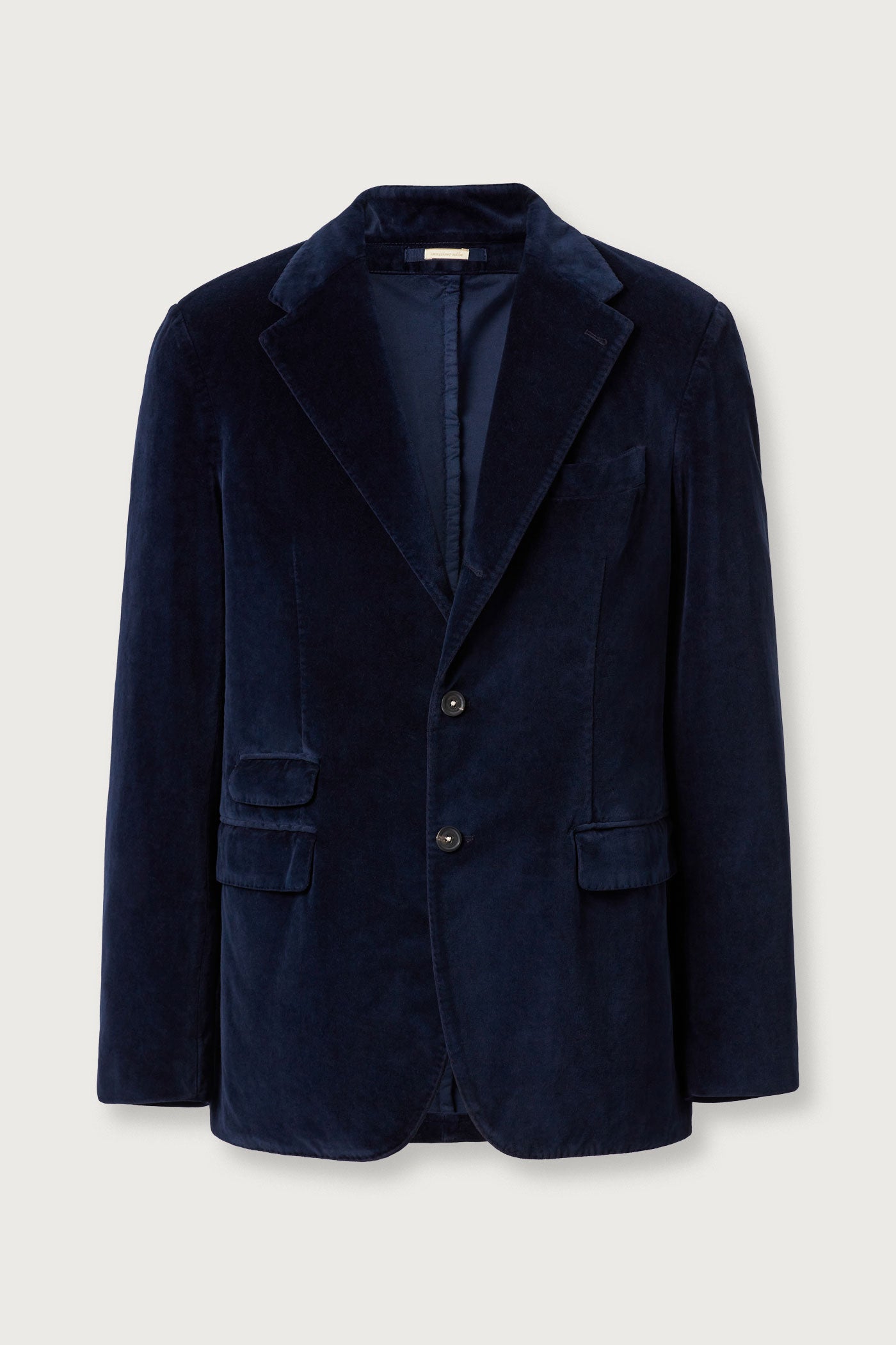 CATCH2 - Single-breasted velvet jacket - blu – Massimo Alba