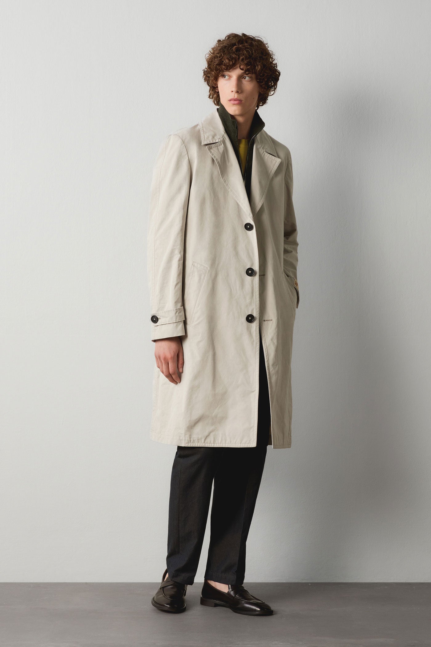 RAIN2 Cotton duster coat calce