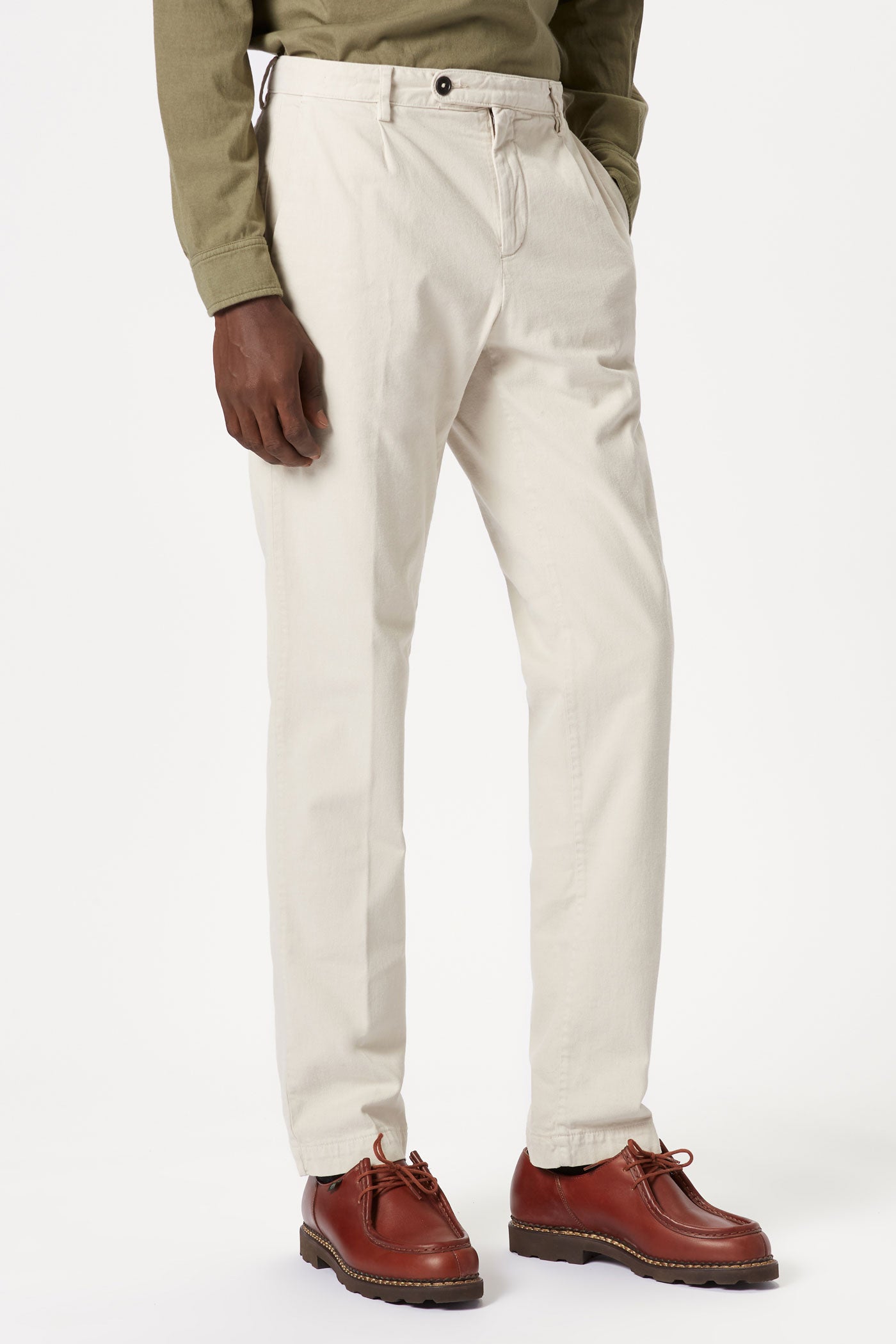 IONIO2 - Cotton cashmere trousers - calce – Massimo Alba