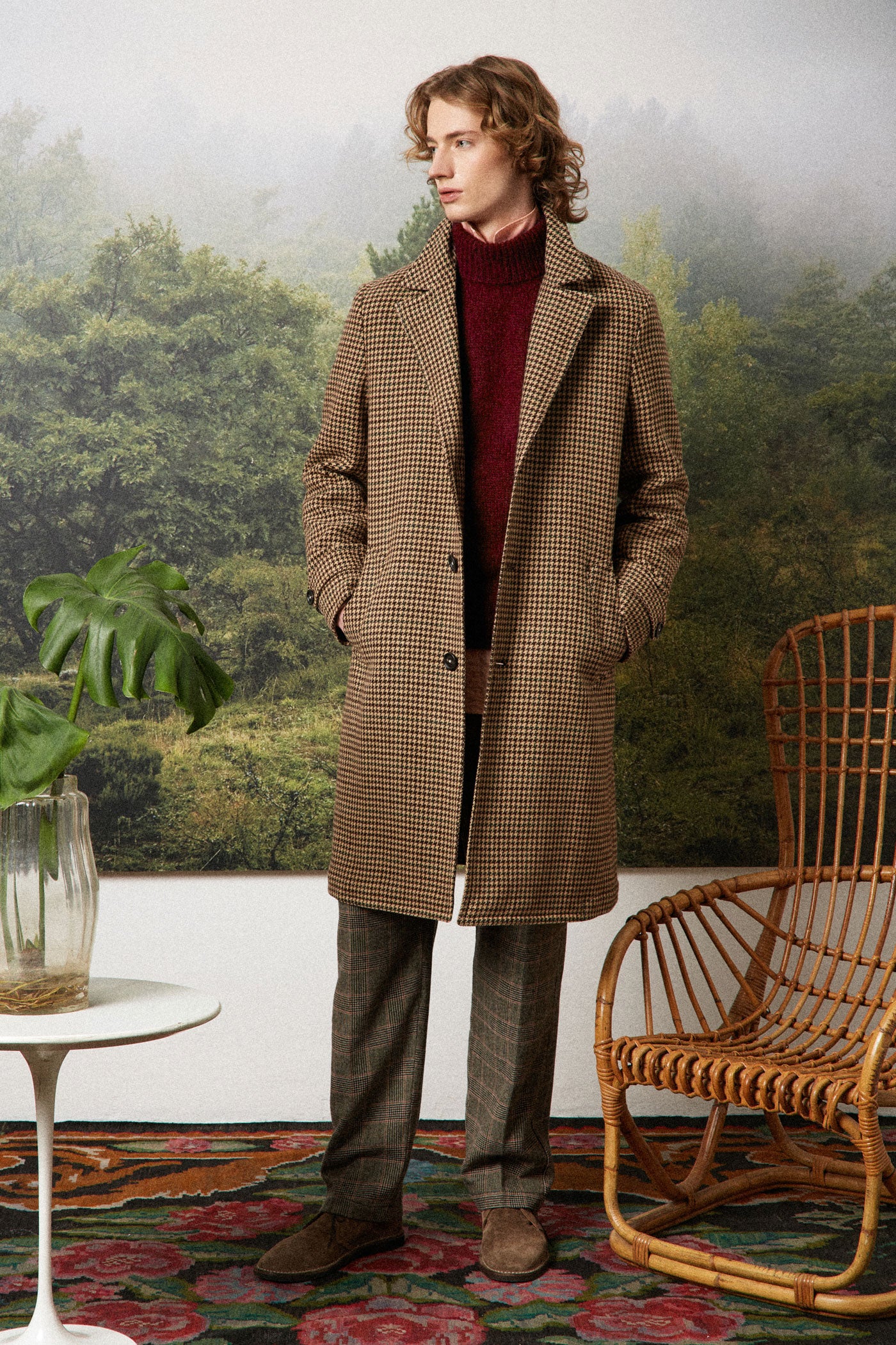 RAIN2 - Wool blend duster coat - pino – Massimo Alba