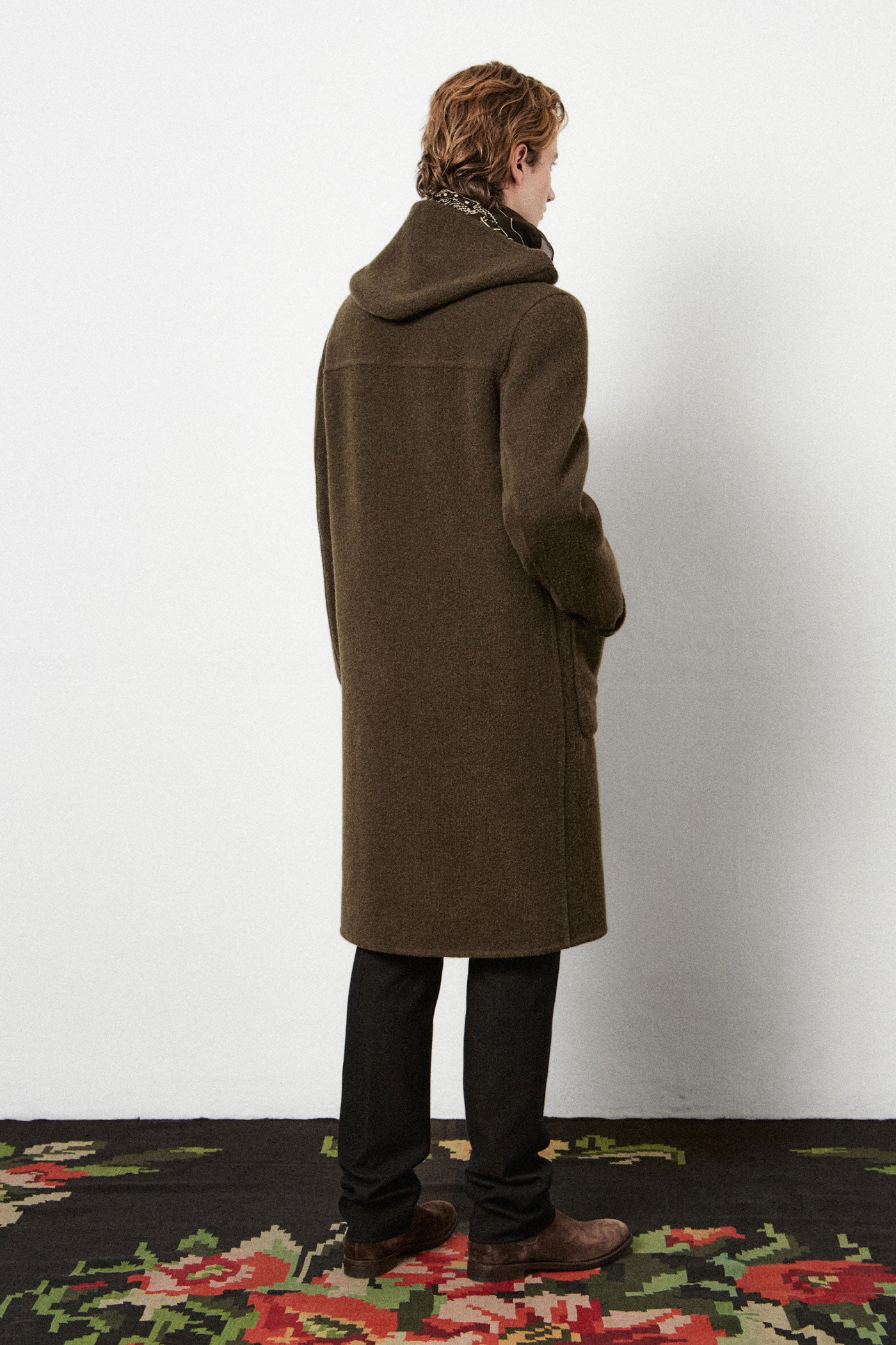 CORVETTE Double overcoat with hood militare