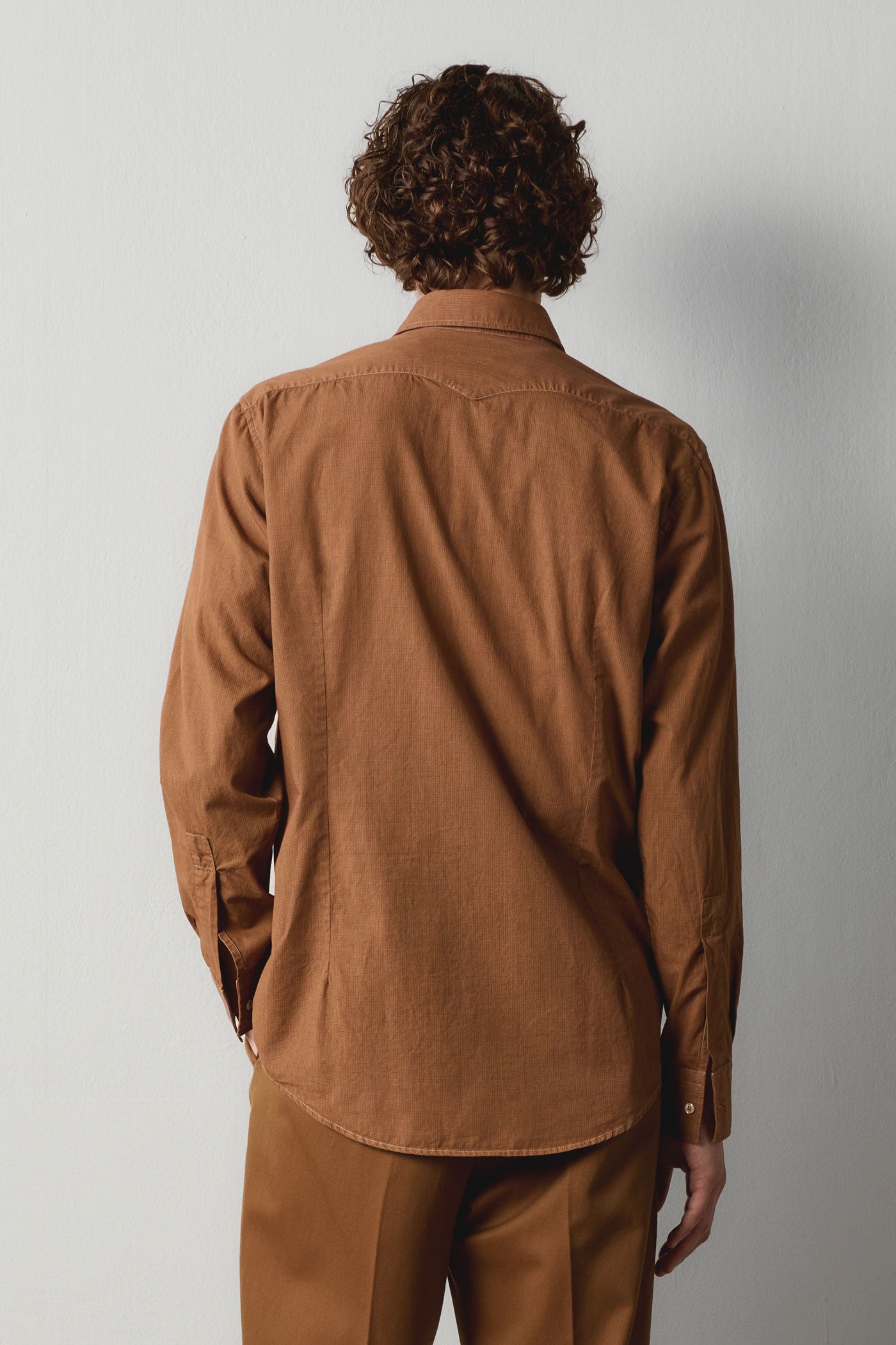 ARIZONA - Cotton shirt - bronze – Massimo Alba