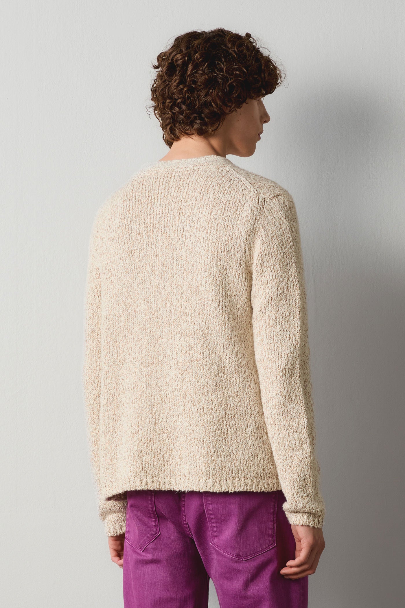 PABLO - Cotton cardigan - bronze – Massimo Alba