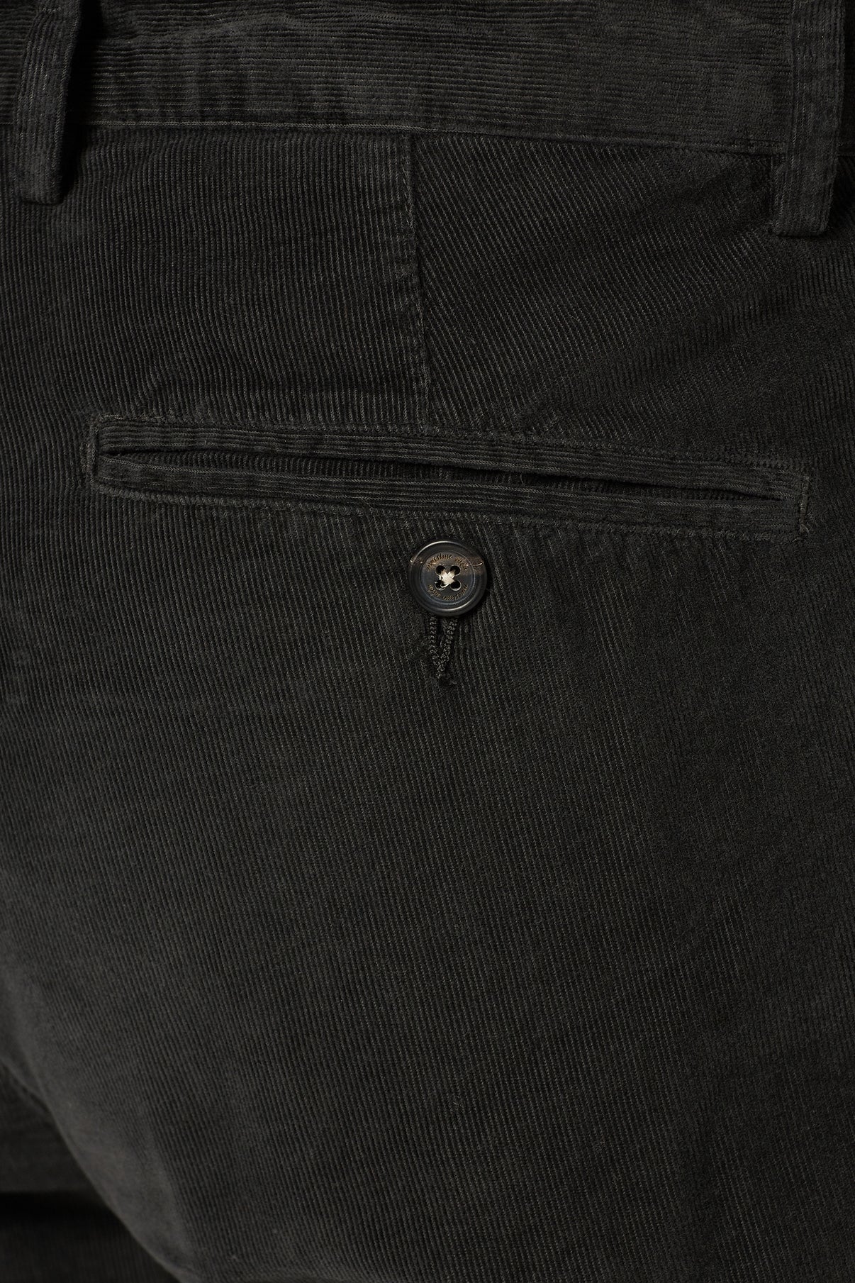 MAUKO - Cotton needlecord trousers - nero lavato – Massimo Alba